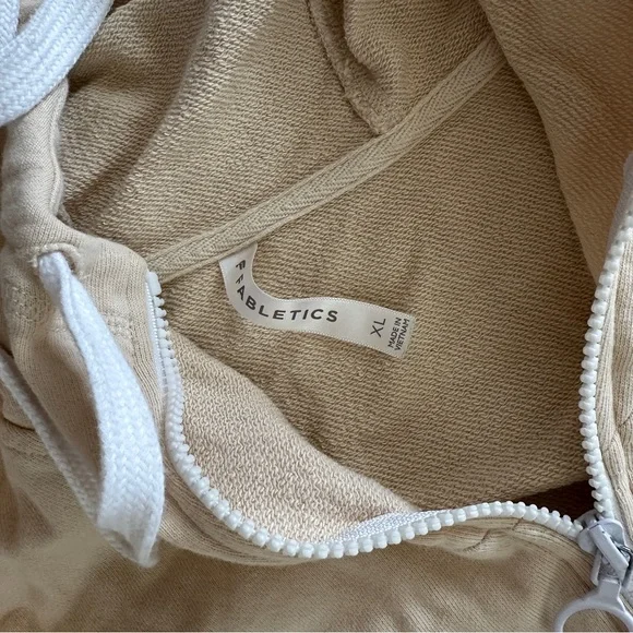 Fabletics Honey Milk Long Sleeve full Zip-Up Hoodie Sz XL - Picture 2 of 3